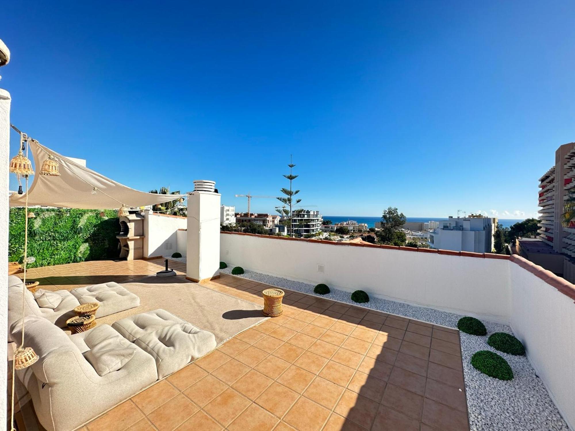 Ferienwohnung 2 Bed Penthouse With Sea View Torremolinos Exterior foto