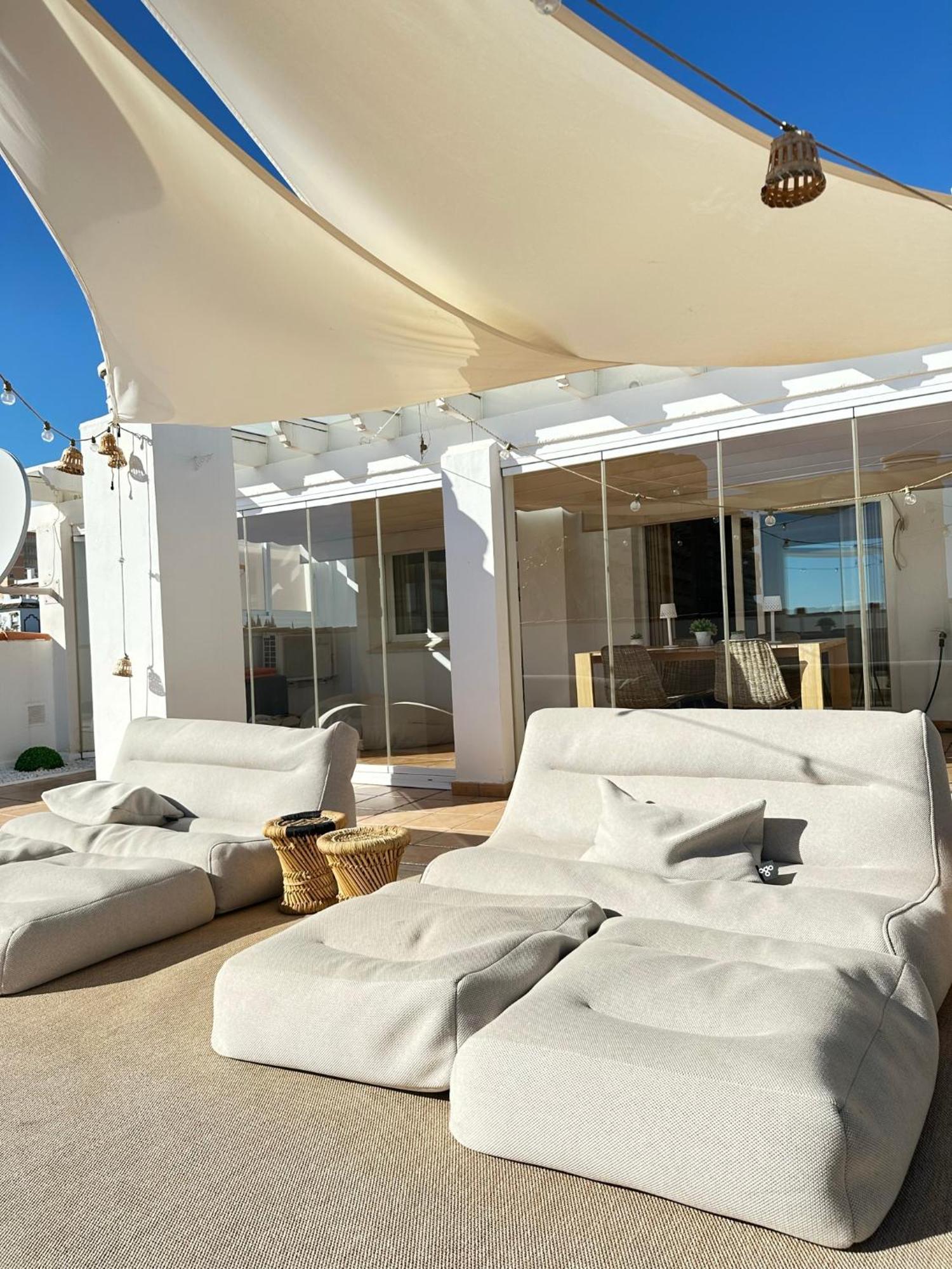 Ferienwohnung 2 Bed Penthouse With Sea View Torremolinos Exterior foto